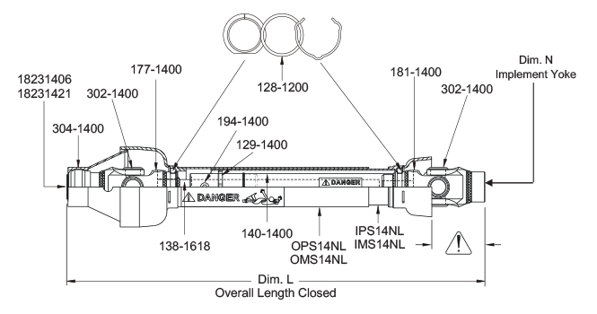 Parts Drawing For TR14ND And TR14ND-P